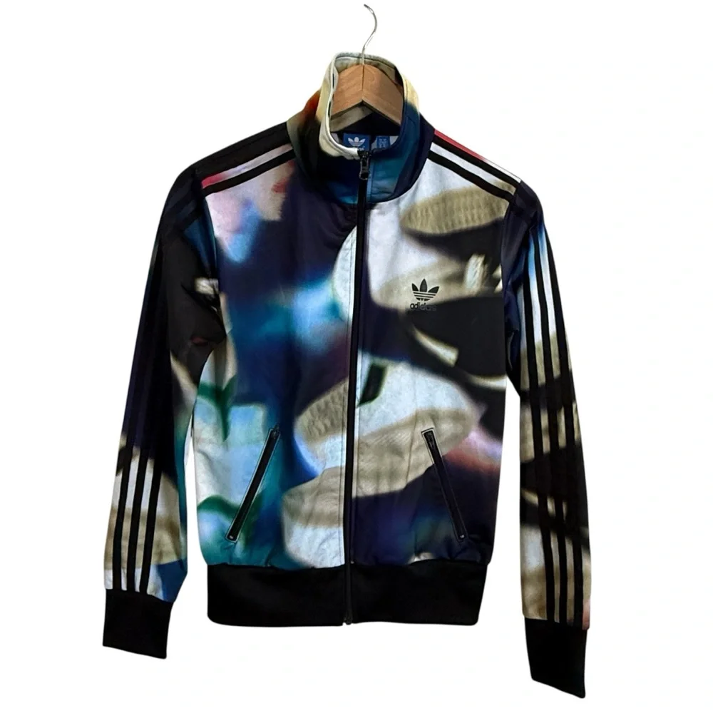 Adidas Originals Firebird Track Jacket Multicolor Iridescent Trefoil Logo Small - Picture 4 of 16